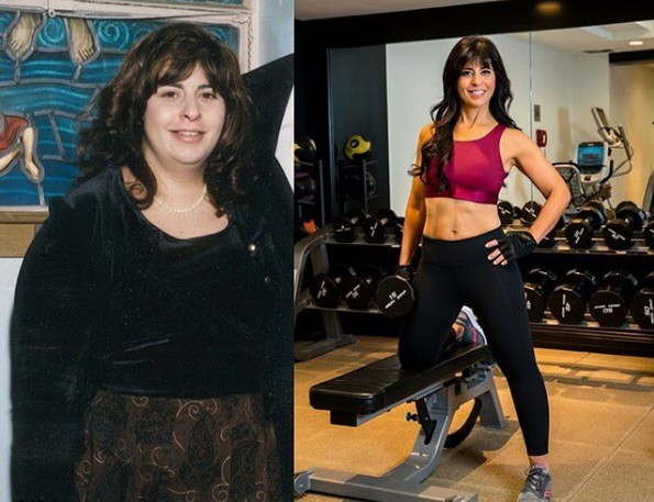 femeie care a slabit 50 de kilograme inainte si dupa