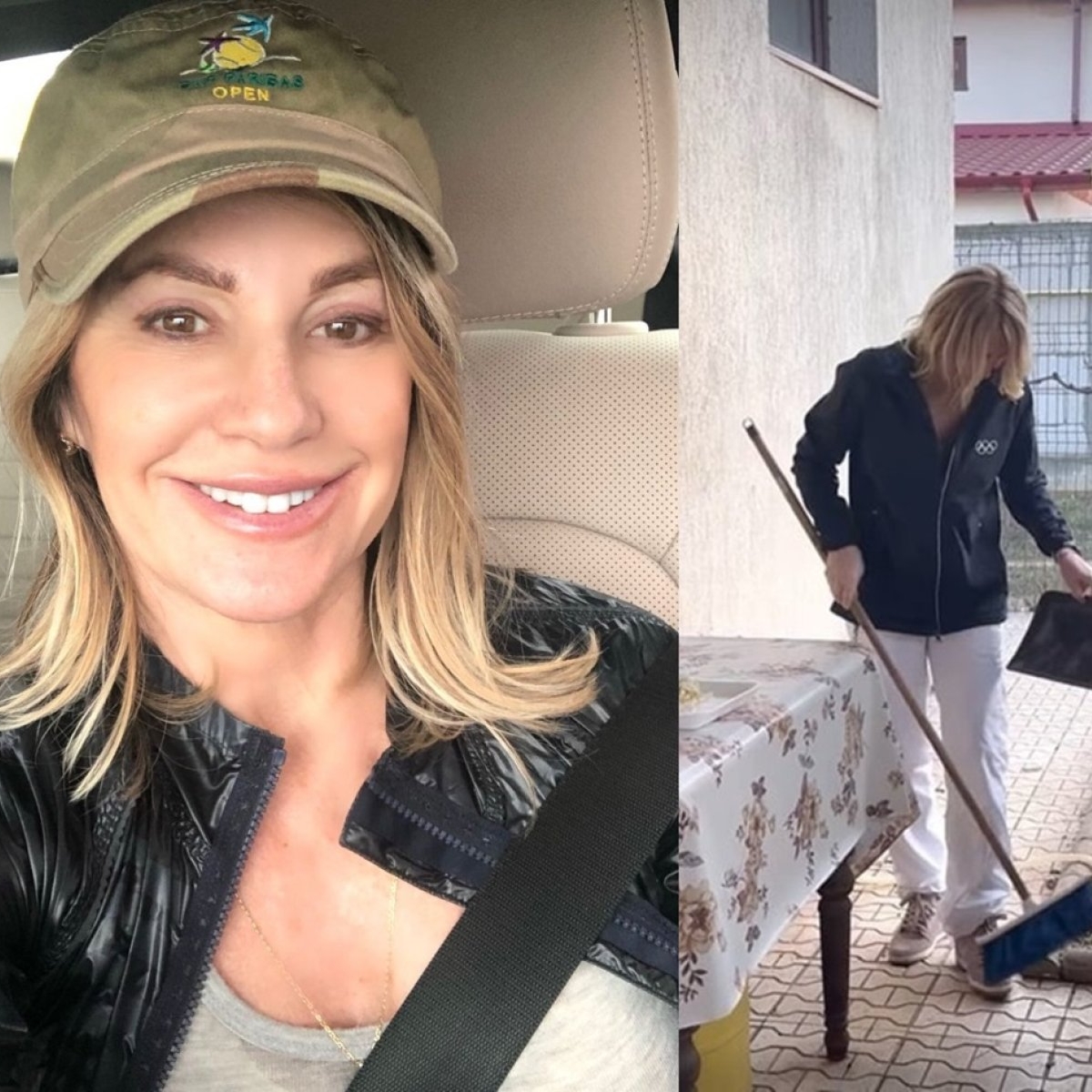 A fost campioană mondială, dar nu a uitat de unde a plecat. Nadia Comăneci a sărbătorit 8 martie modest, cu mătura în mână, alături de mama ei